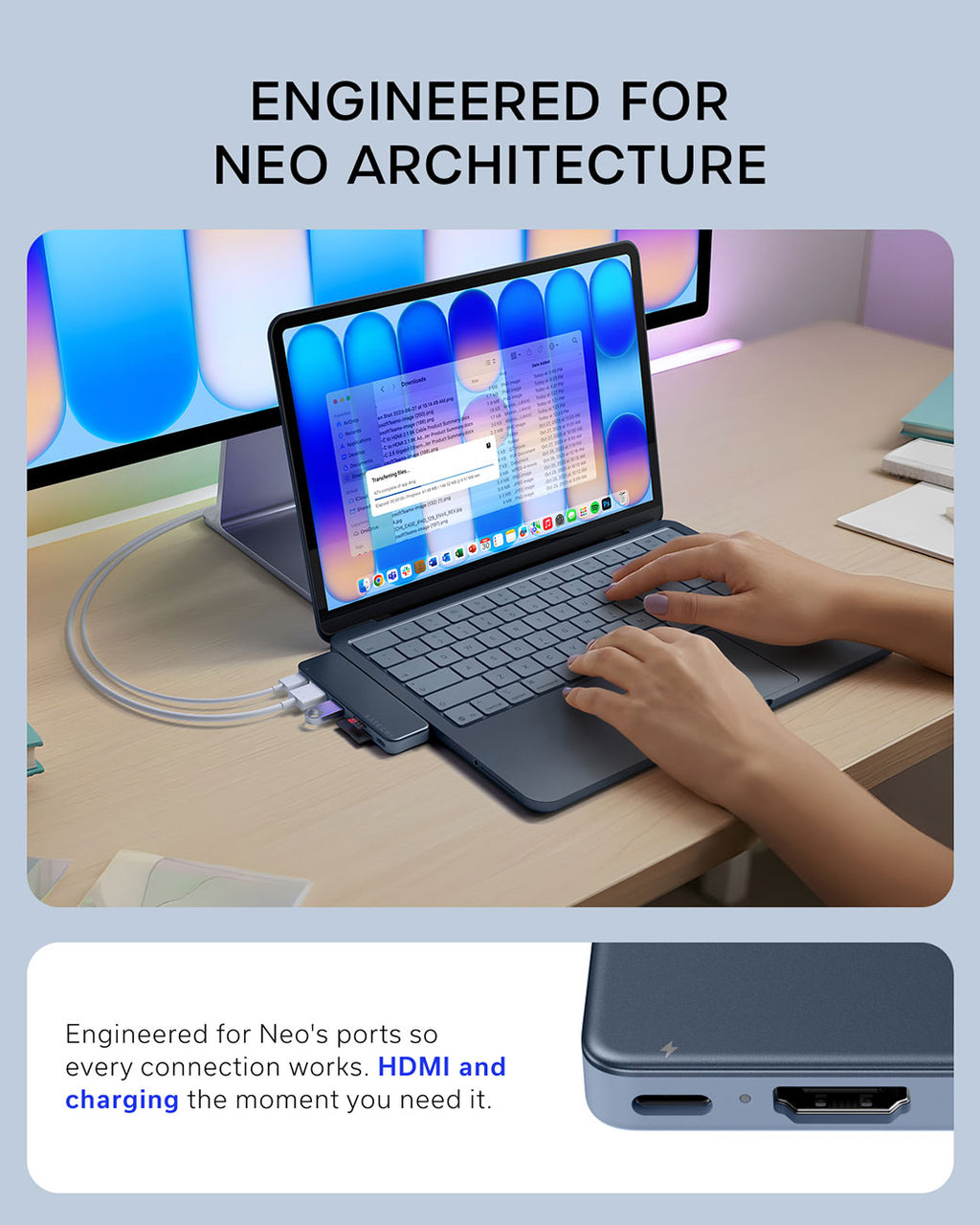 Satechi 6-in-1 USB-C Snap Hub in Indigo - ST-HUSNB - image 8