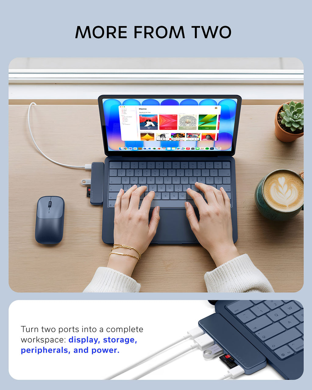 Satechi 6-in-1 USB-C Snap Hub in Indigo - ST-HUSNB - image 7