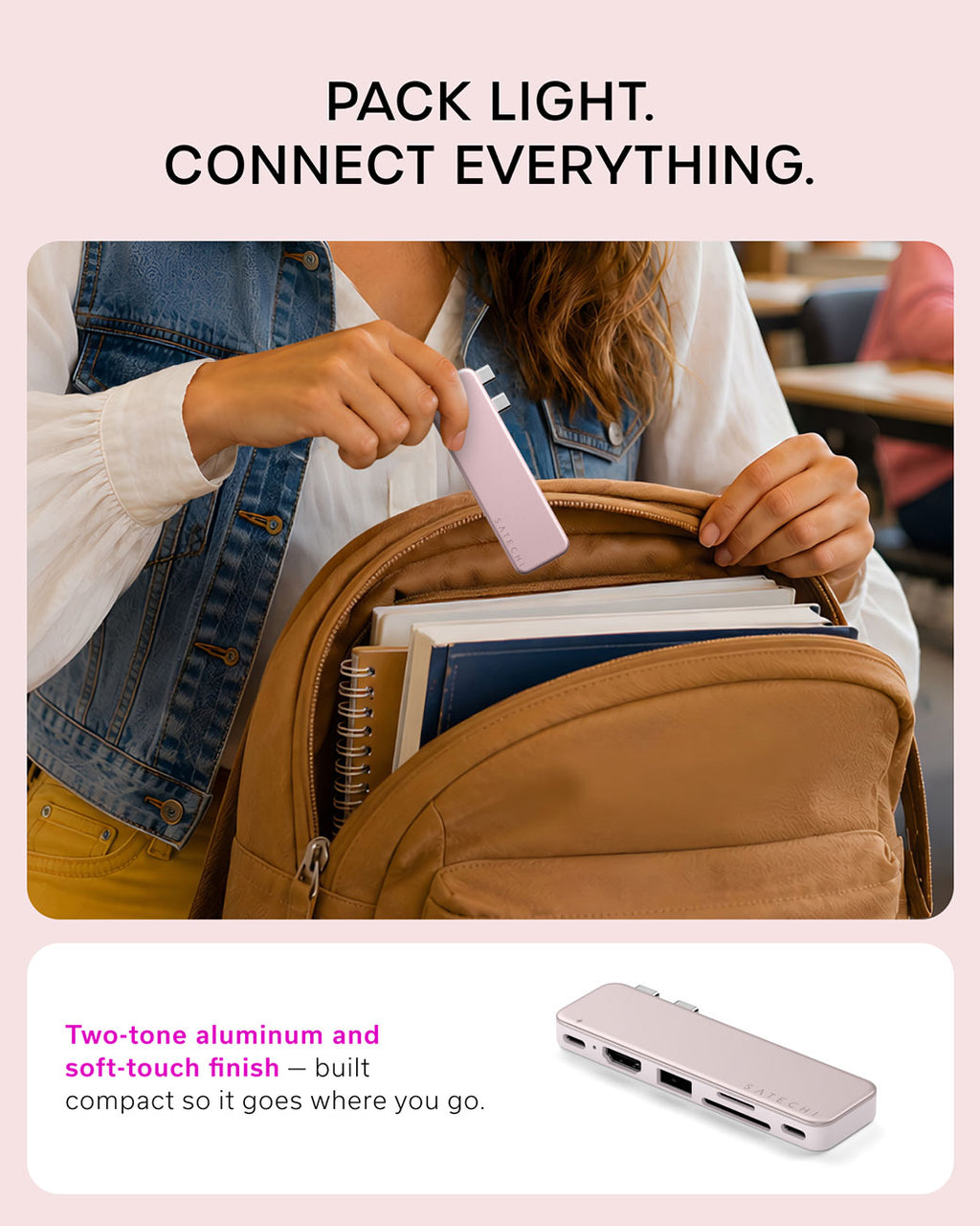 Satechi 6-in-1 USB-C Snap Hub in Blush - ST-HUSNP - image 10