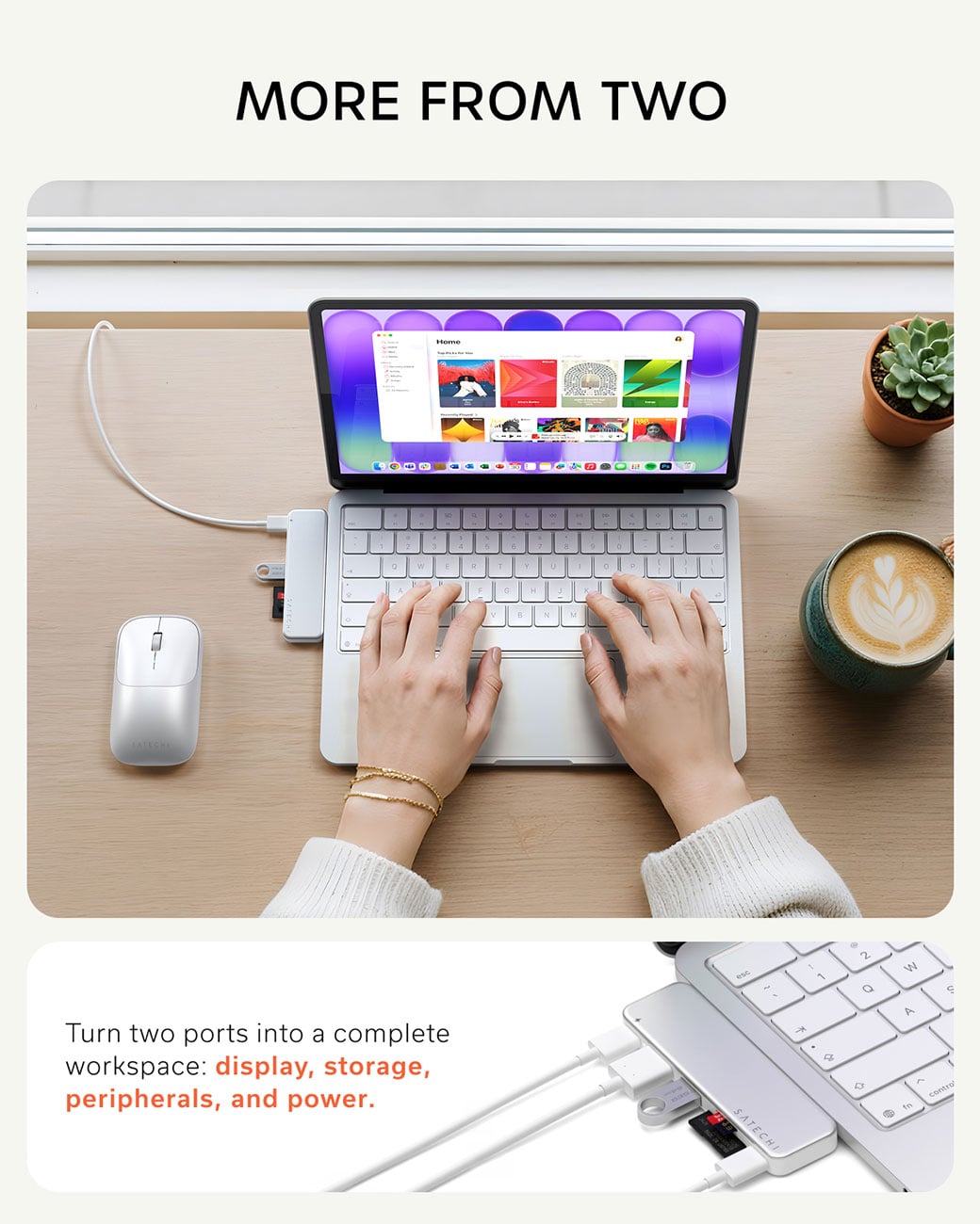Satechi 6-in-1 USB-C Snap Hub in Silver - ST-HUSNS - image 7