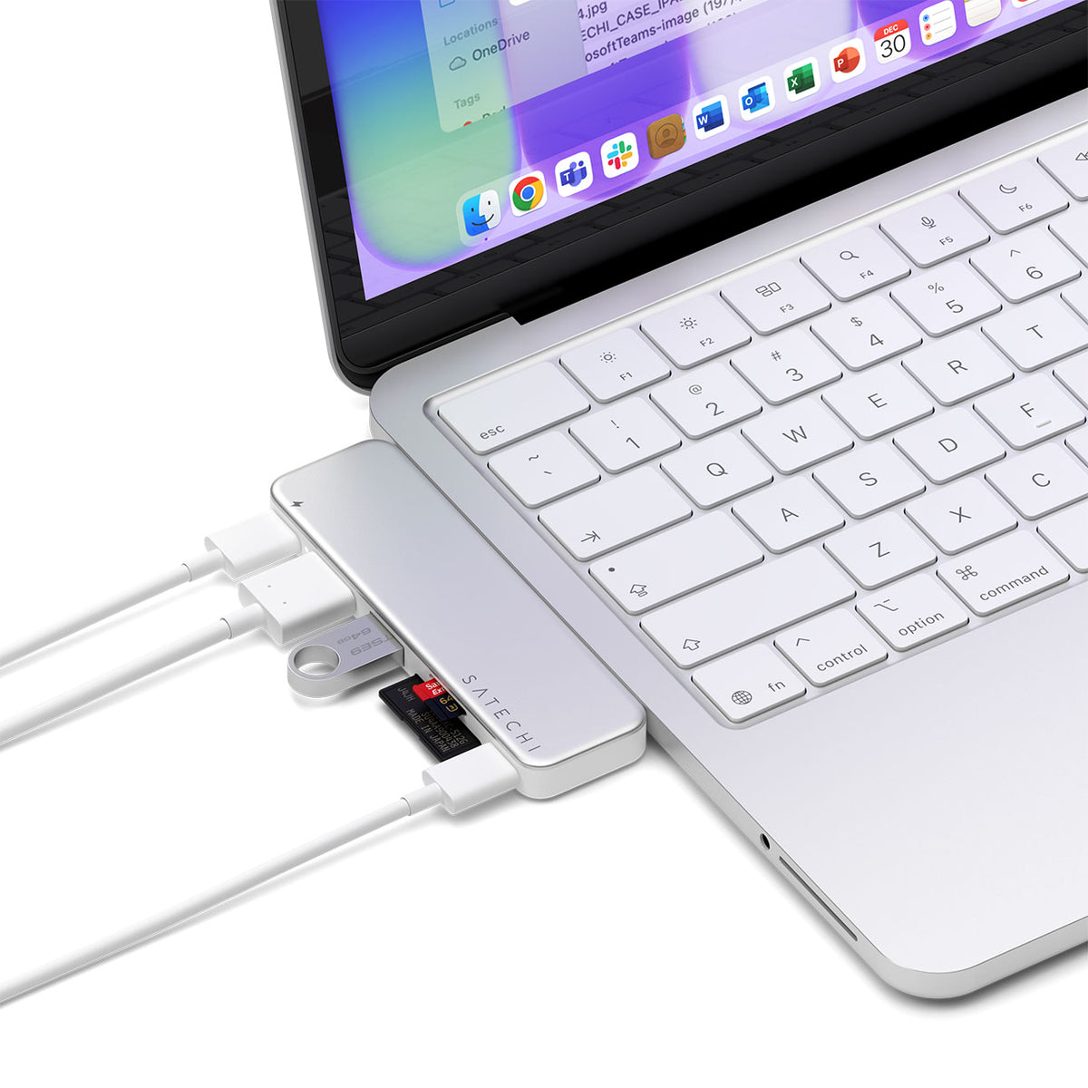 Satechi 6-in-1 USB-C Snap Hub in Silver - ST-HUSNS - image 5