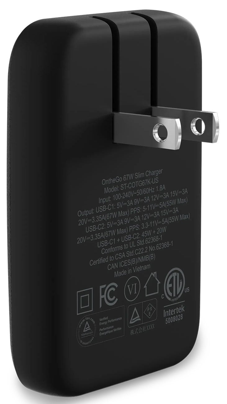 Satechi OntheGo 67W Slim Wall Charger in Black - ST-COTG67K-US - image 4