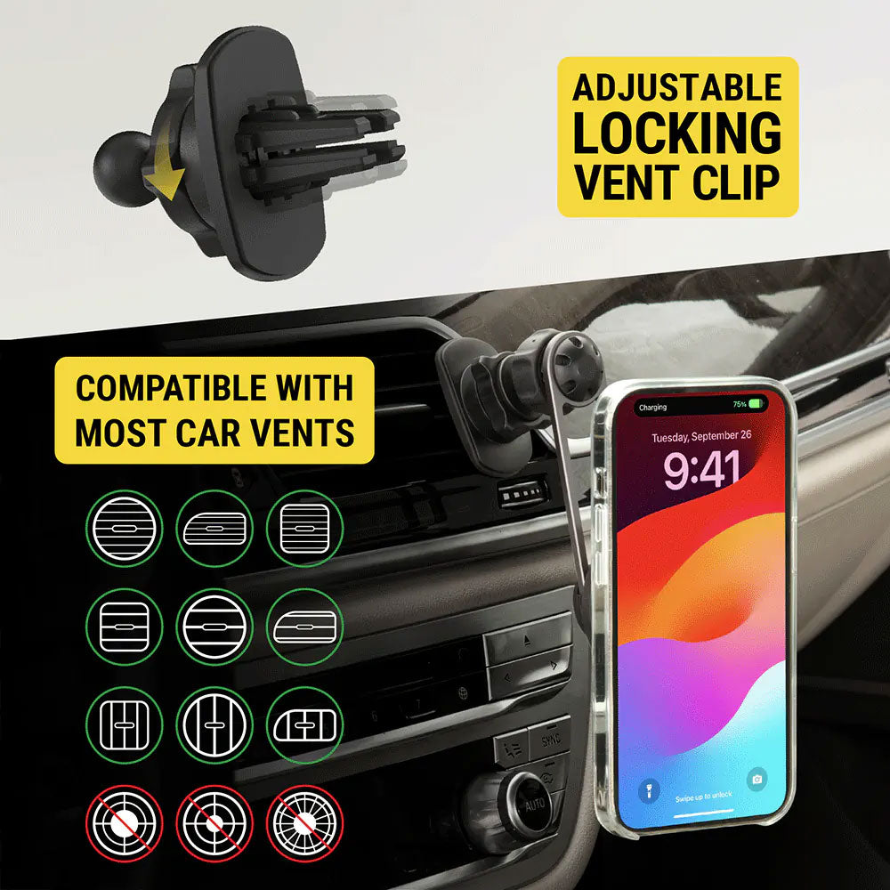 Scosche MagicMount Charge Elite 3-in-1 Phone Mount - MEQMRSRM-SP - image 8