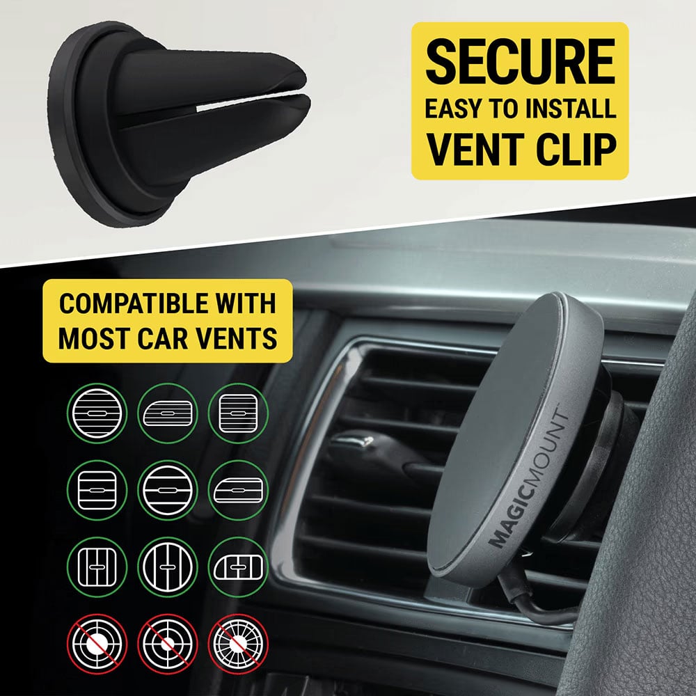 Scosche MagicMount Charge Pro Dash and Vent Phone Mount - MPQMRDV-SP - image 8