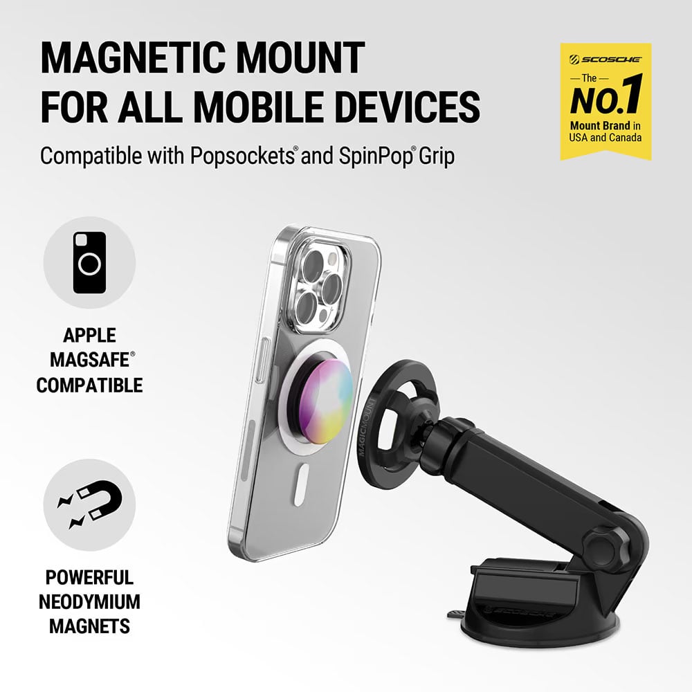 Scosche MagicMount MS Flip Window and Dash Phone Mount - SMS2WDA-SP - image 2