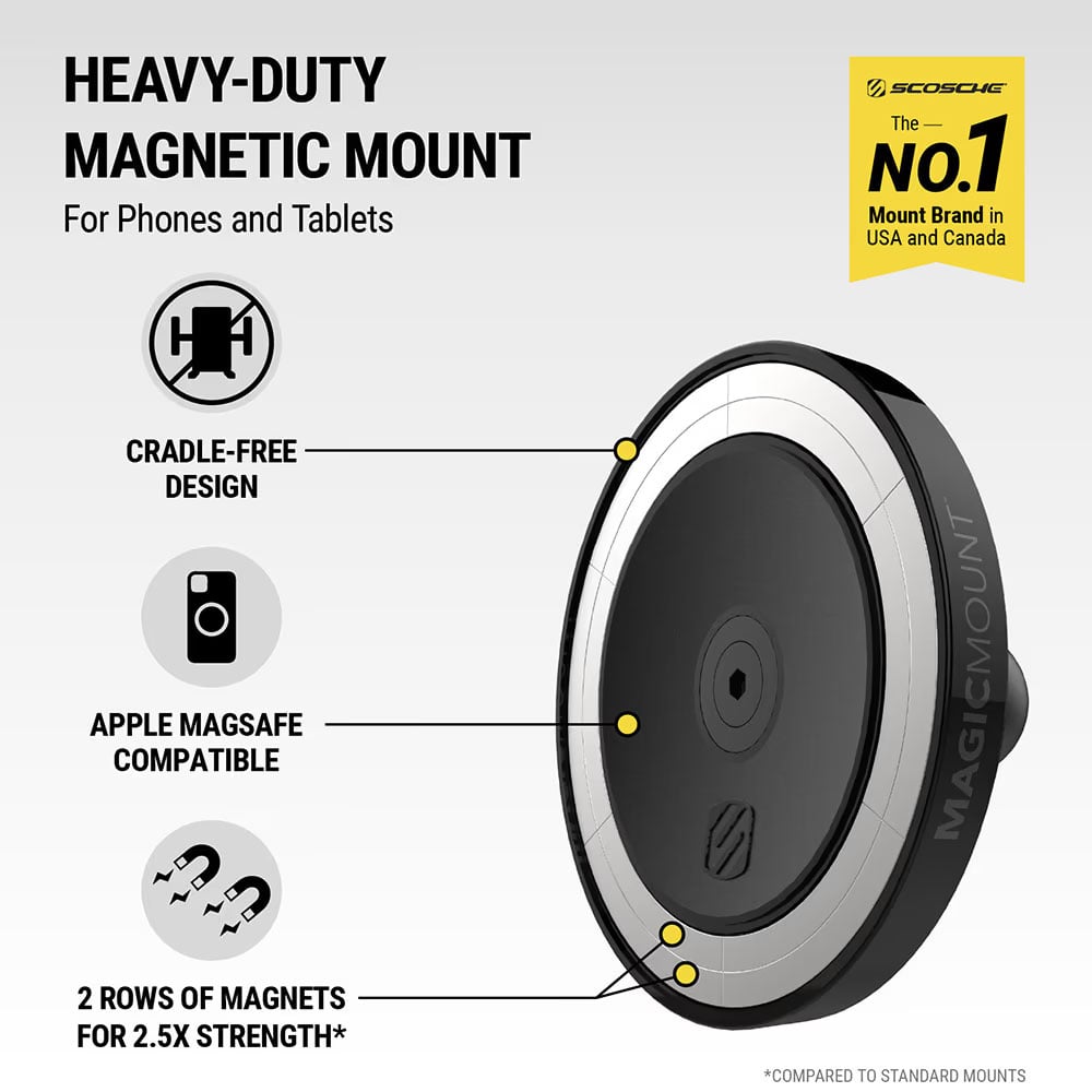 Scosche MagicMount Pro HD Extending MagSafe Phone Mount for Window and Dash - MXMSWD2HD-VA - image 2