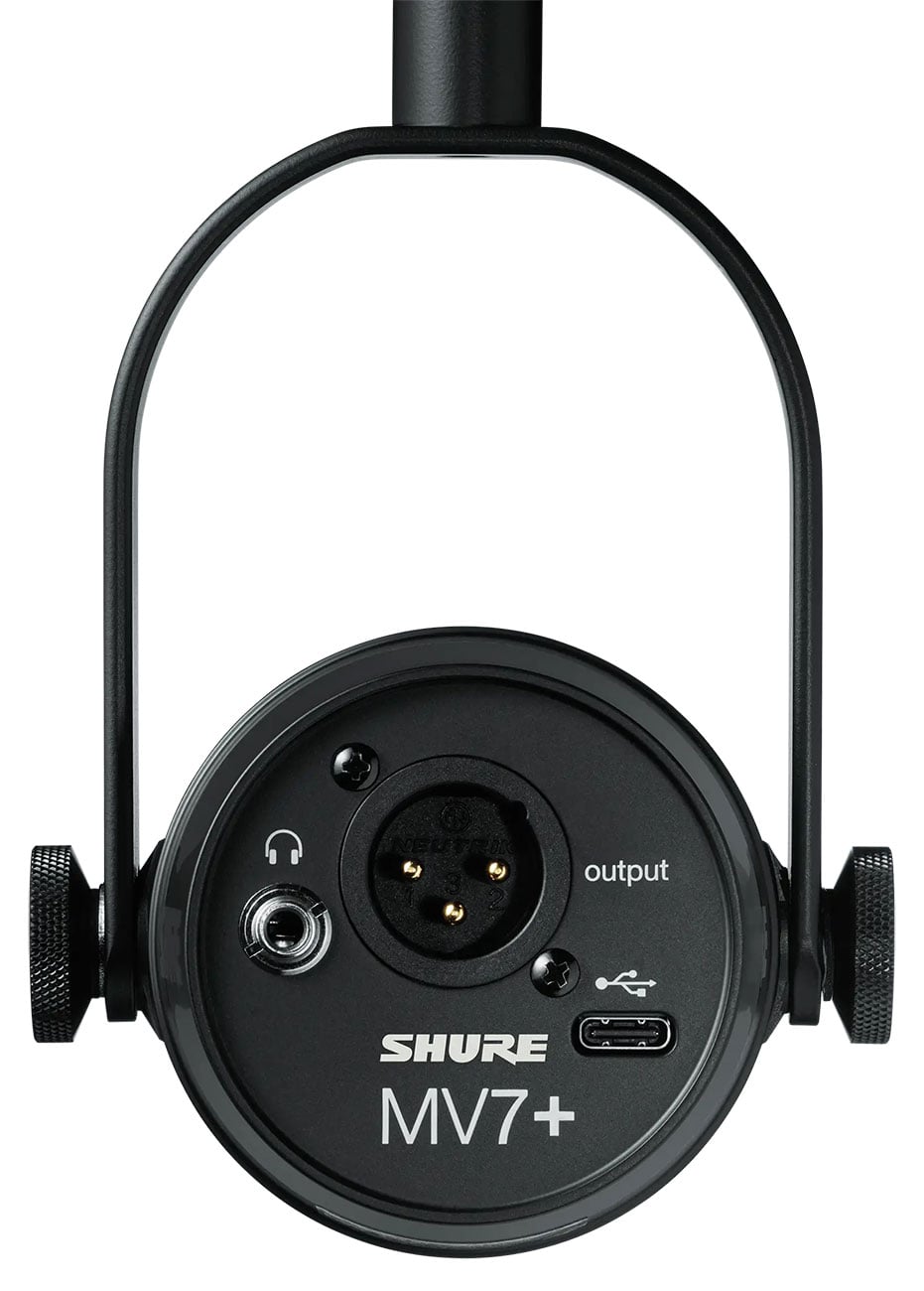 Shure MV7 Plus Black Podcasting Microphone - MV7PLUS-K - image 3
