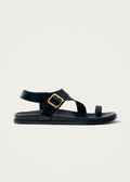 Siren Onix Black Leather Sandals