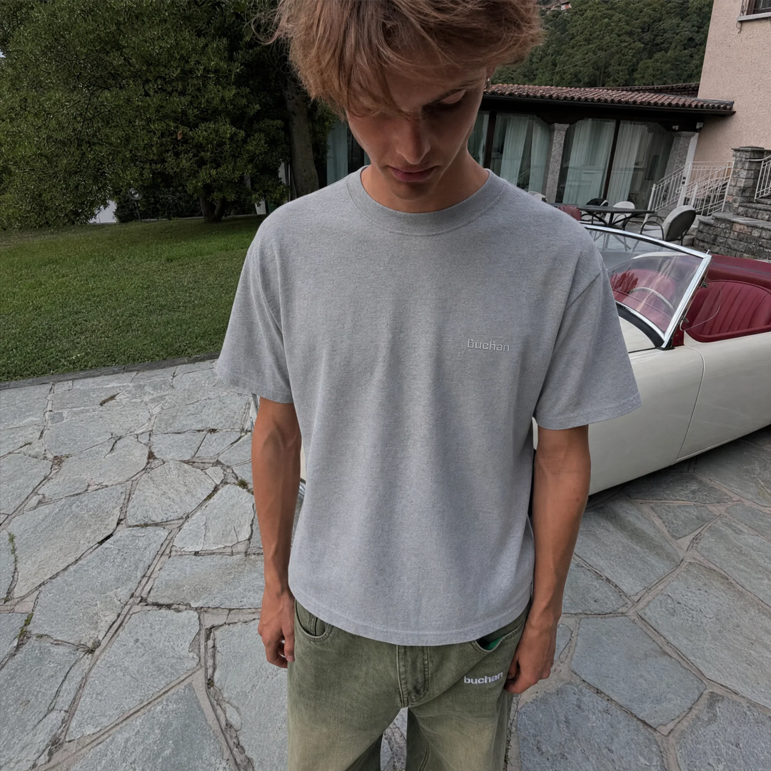 Camiseta Essential - Gris jaspeado