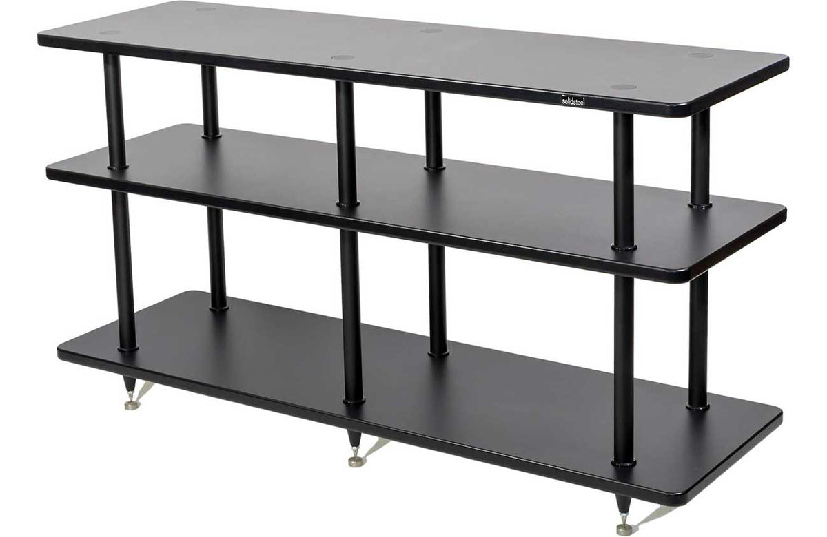 Solidsteel VL-3 Black Vinyl Record Storage & Hi-Fi Rack - VL-3BK - image 1