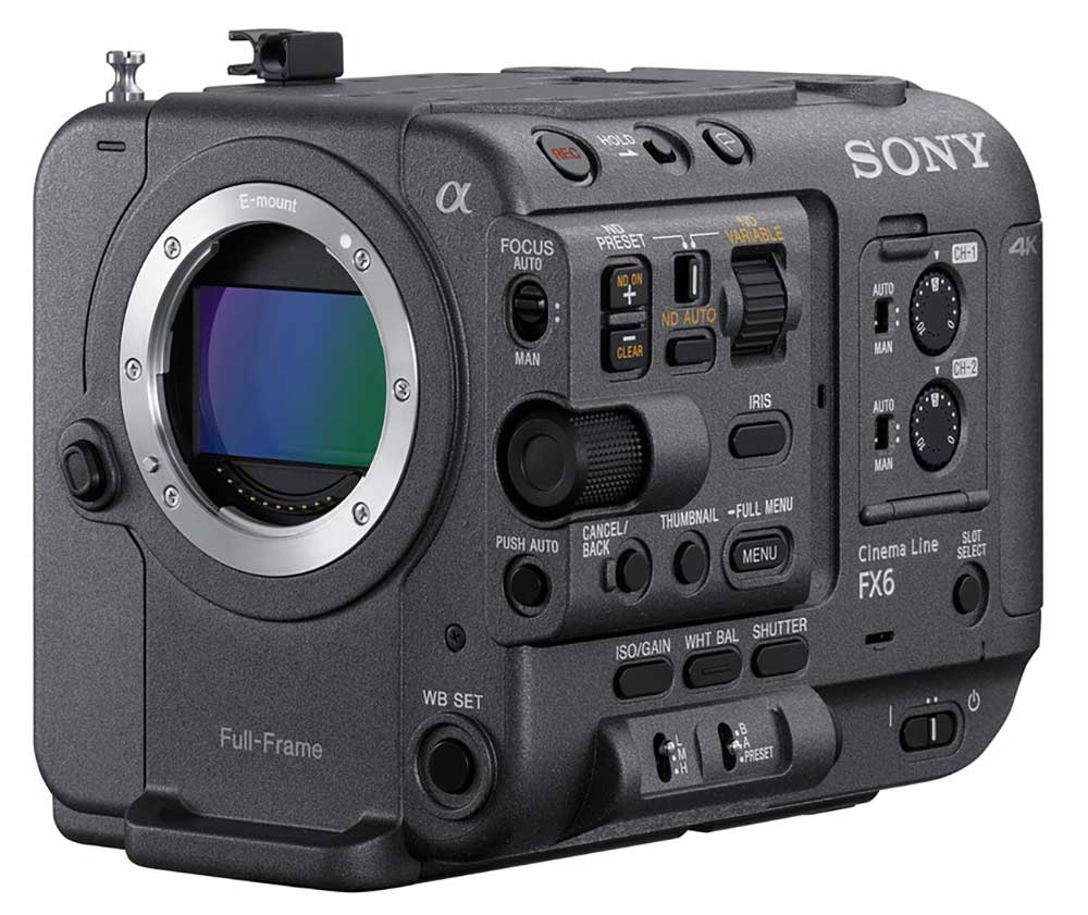 Sony FX6 Cinema Line Full-Frame Cinema Camera (Body Only) - ILME-FX6V - image 1