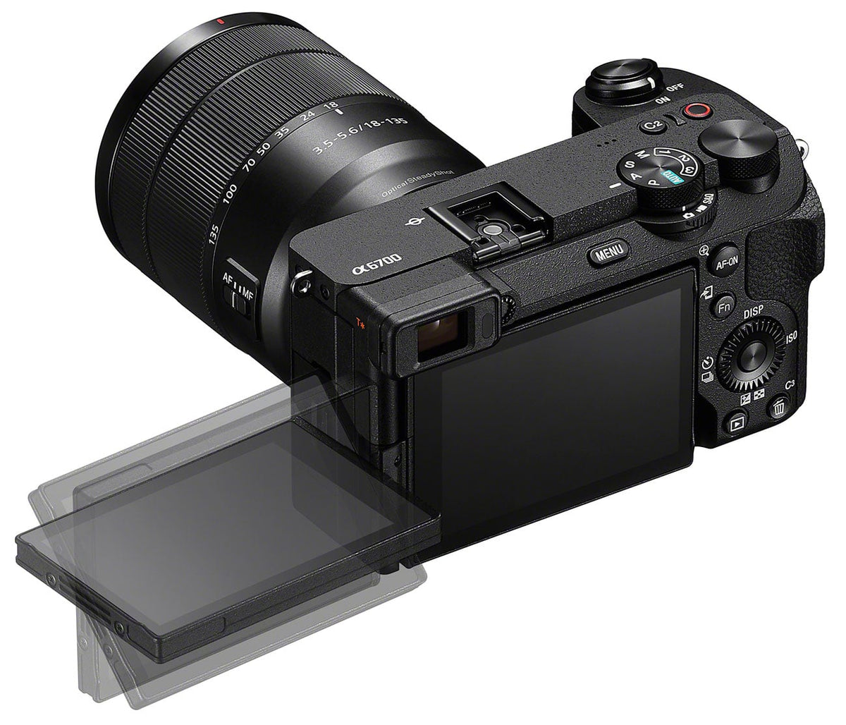 Sony Alpha a6700 Mirrorless Digital Camera With 18-135mm f/3.5-5.6 OSS Telephoto Zoom Lens Black - ILCE-6 - image 5