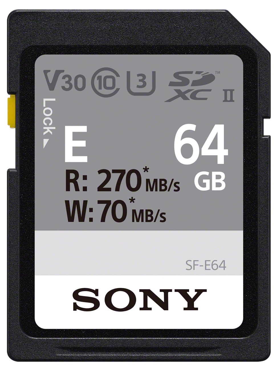 Sony Memory Card 64GB SF-E Series UHS-II SDXC - SFE64A - image 1