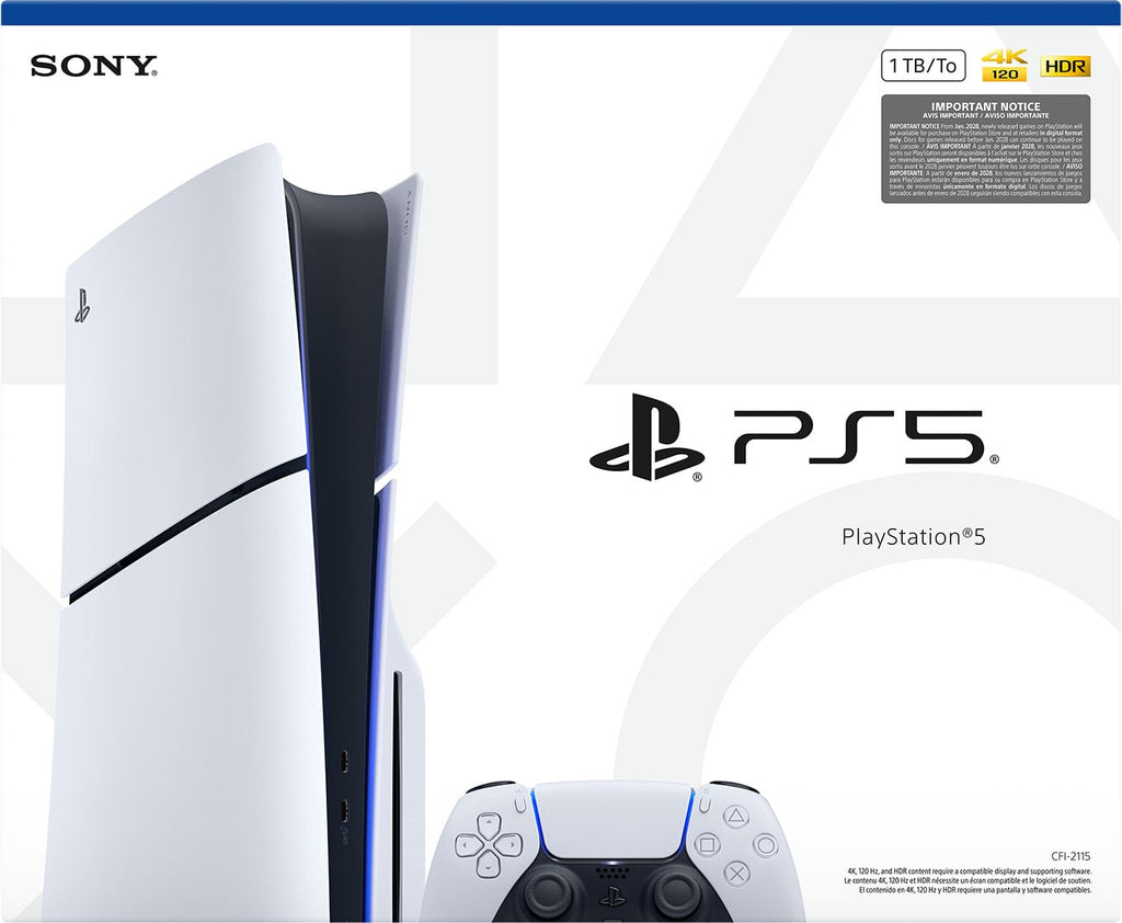 Sony PlayStation 5 Slim Game Console in White - 1000049888 - image 5