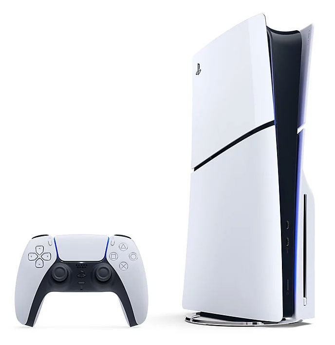 Sony PlayStation 5 Slim Game Console in White - 1000049888 - image 1