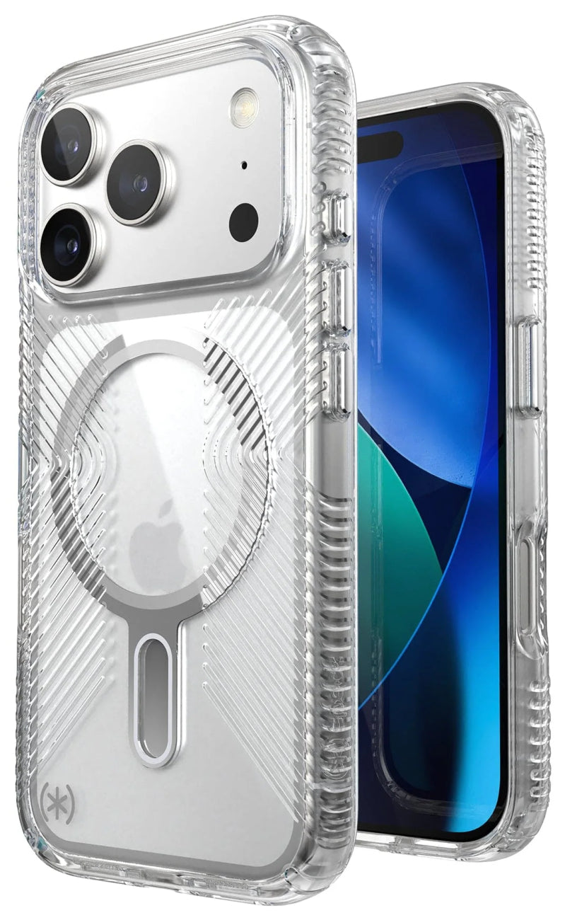 Speck Presidio Perfect-Clear Grip MagSafe with ClickLock Case for iPhone 18 Pro and iPhone 17 Pro in Clea - image 4