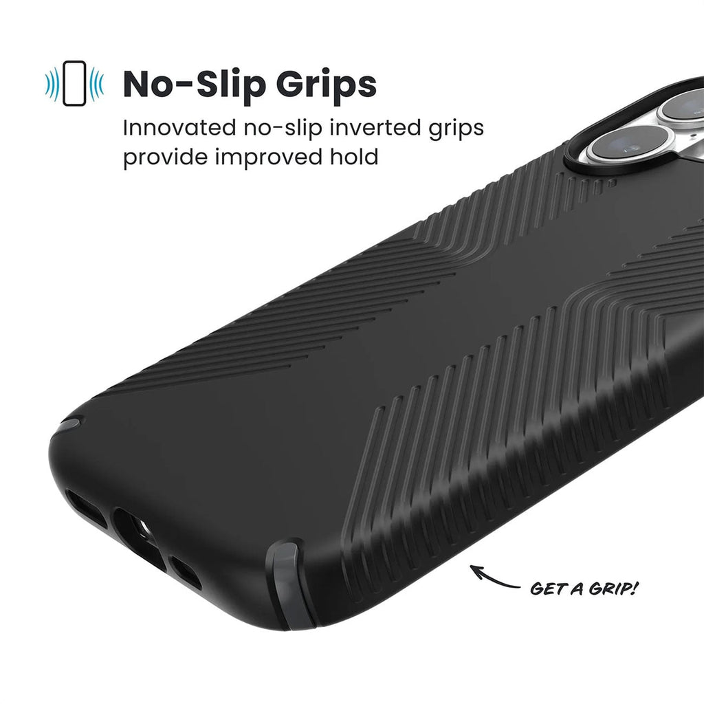 Speck Presidio2 Grip MagSafe Case for iPhone 17 in Black/Slate Grey - 150958-D143 - image 7