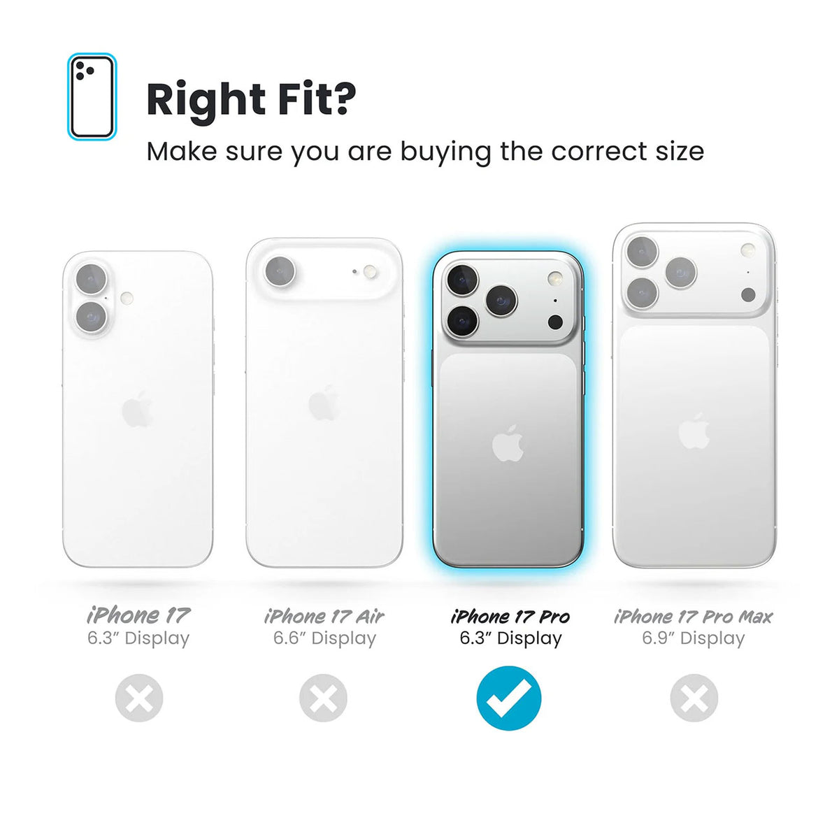 Speck Presidio2 Grip MagSafe Case for iPhone 17 Pro in Black/Slate Grey - 150976-D143 - image 9