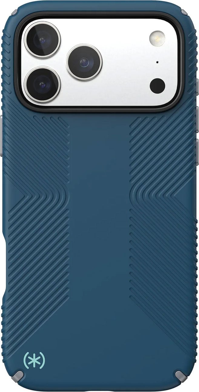 Speck Presidio2 Grip MagSafe Case for iPhone 17 Pro Max in Deep Sea/Silver Metallic - 150985-3261 - image 1