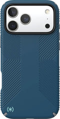 Speck Presidio2 Grip MagSafe Case for iPhone 17 Pro Max in Deep Sea/Silver Metallic - 150985-3261 - image 1