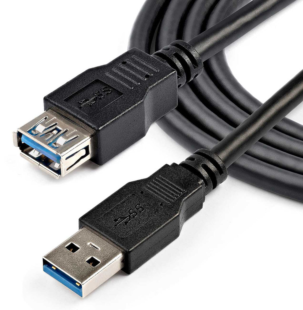 StarTech SuperSpeed USB 3.0 Extension Cable 2-Meter A to A in Black - USB3SEXT2MBK - image 1