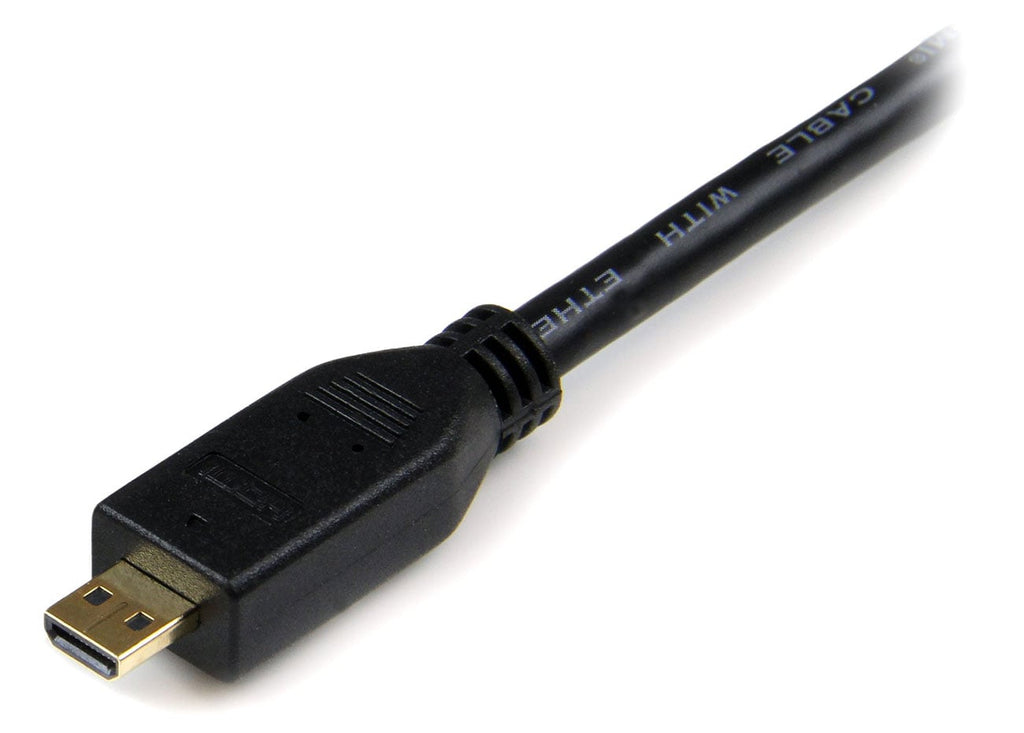 StarTech 6 Ft. 4K Micro HDMI to HDMI Converter Cable with Ethernet - HDMIADMM6 - image 2