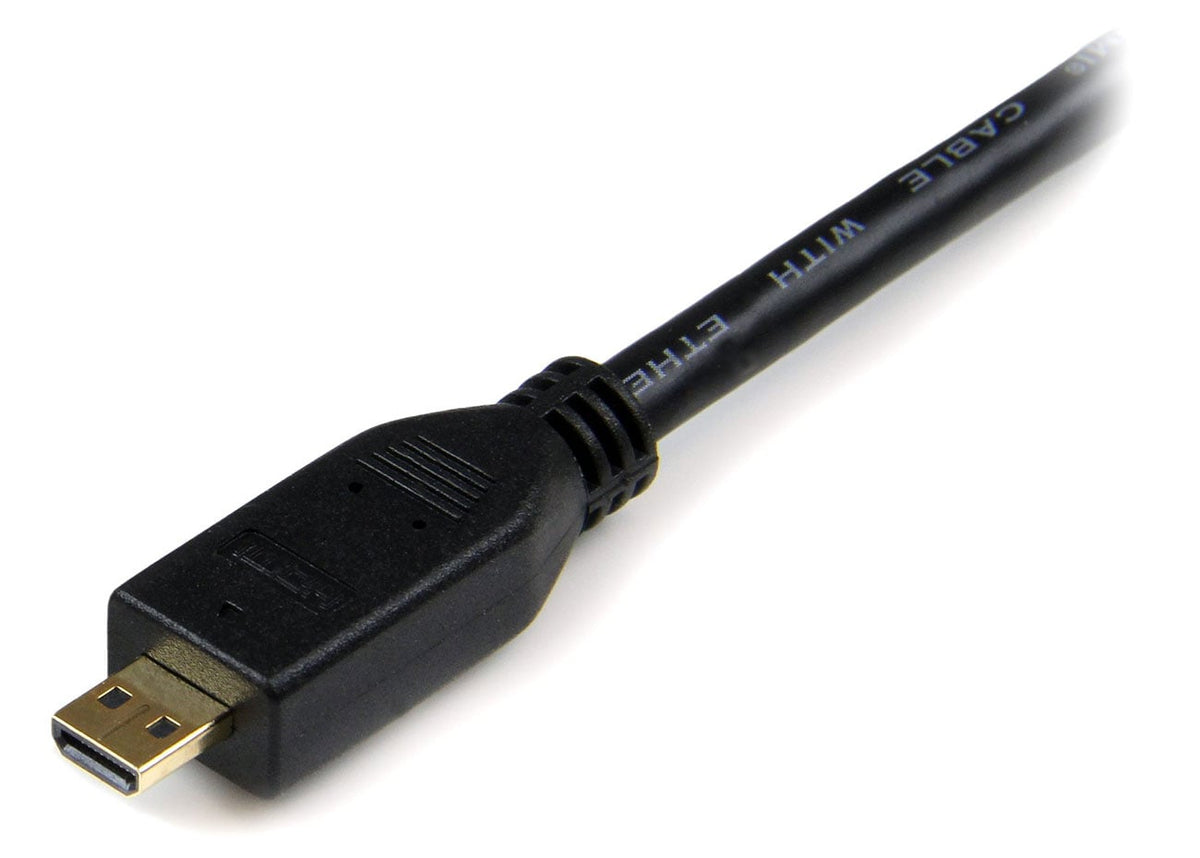 StarTech 6 Ft. 4K Micro HDMI to HDMI Converter Cable with Ethernet - HDMIADMM6 - image 2