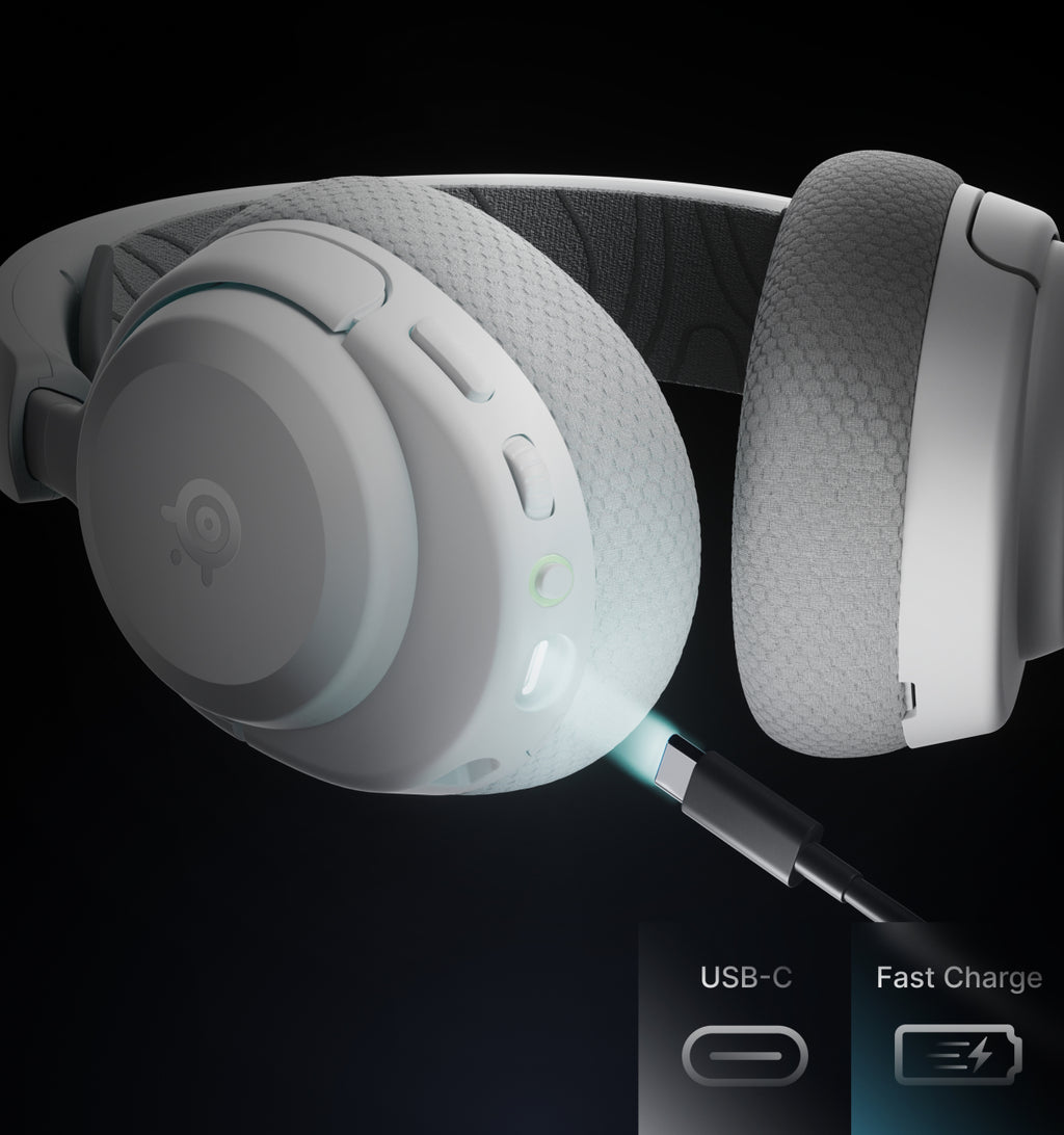 SteelSeries Arctis Nova 3P Wireless Gaming Headset for PlayStation in White - 61687 - image 7