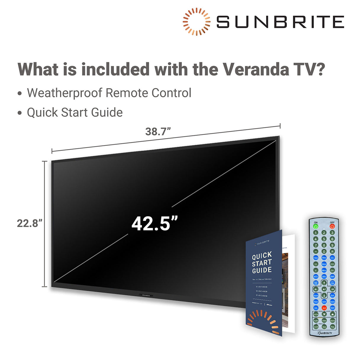 SunBrite 43" Veranda Series Full Shade Outdoor 4K HDR UHD TV - SB-V-43-4KHDR-BL - image 10