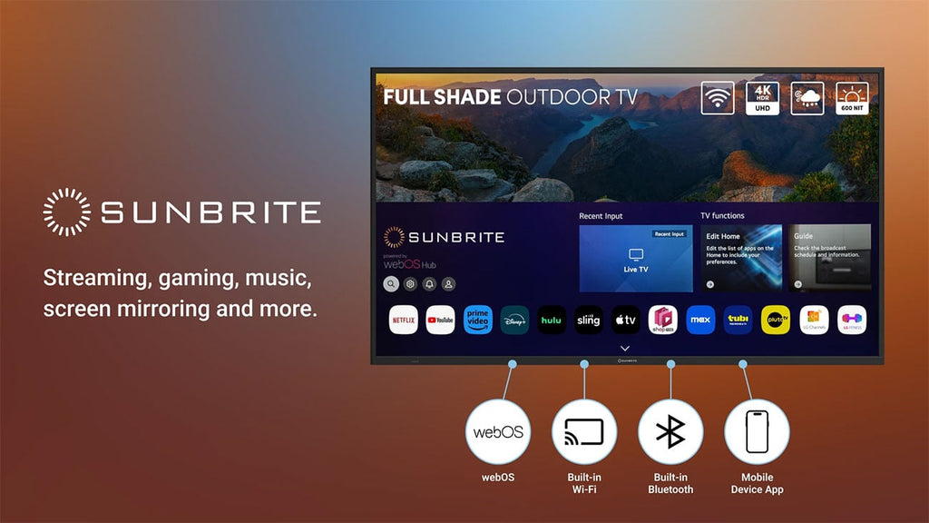 SunBrite Veranda 4 Series Outdoor TV 55-Inch Full Shade 4K Smart TV - SB-V4-55-BL - image 8