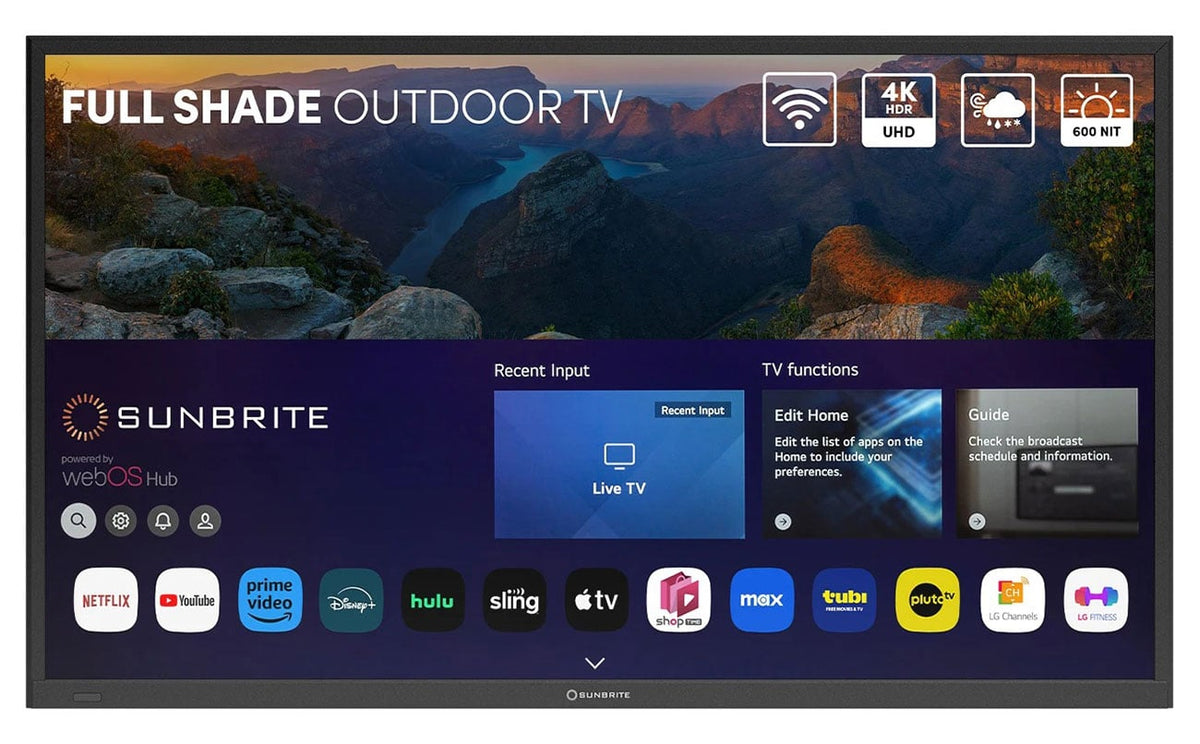 SunBrite Veranda 4 Series Outdoor TV 55-Inch Full Shade 4K Smart TV - SB-V4-55-BL - image 1