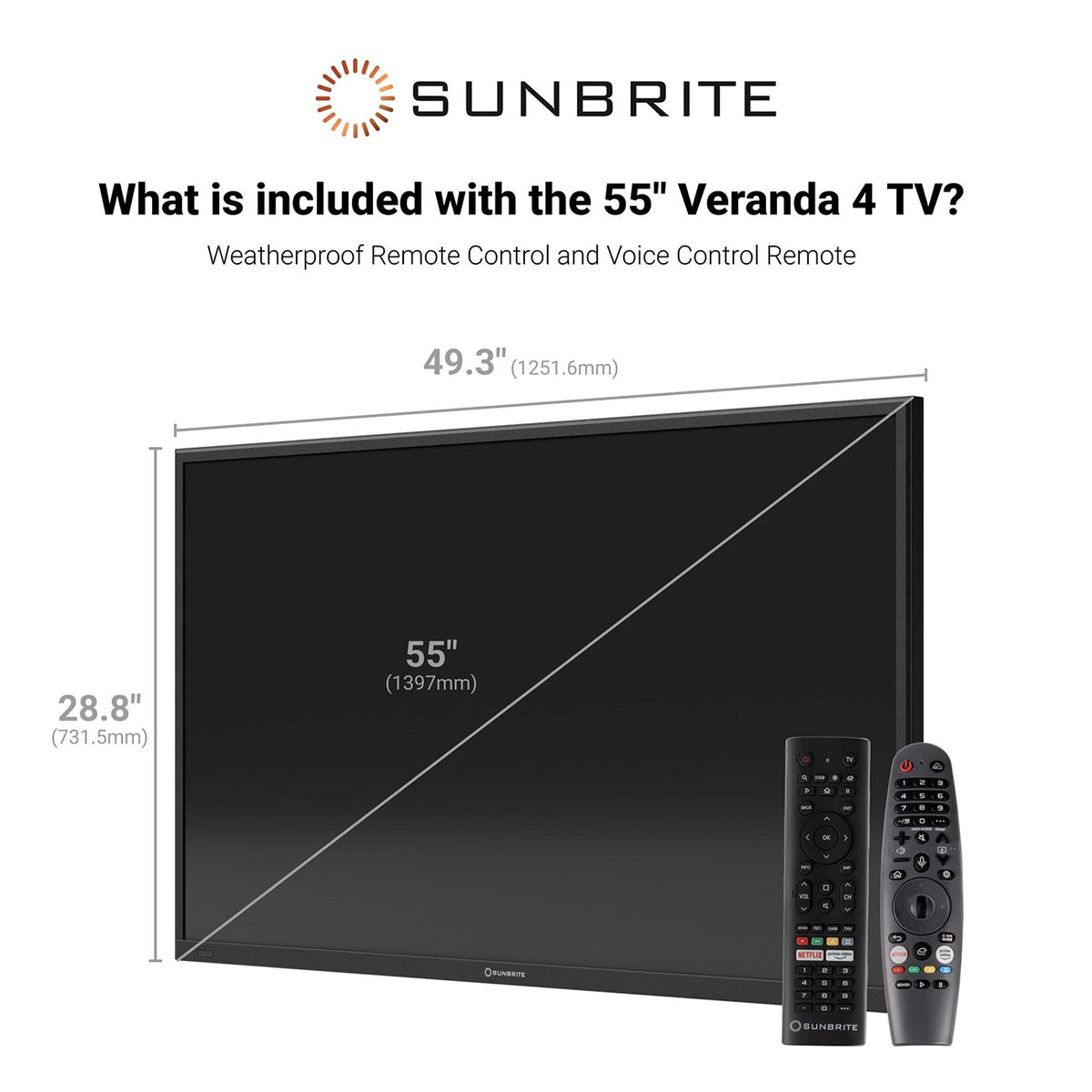 SunBrite Veranda 4 Series Outdoor TV 55-Inch Full Shade 4K Smart TV - SB-V4-55-BL - image 7