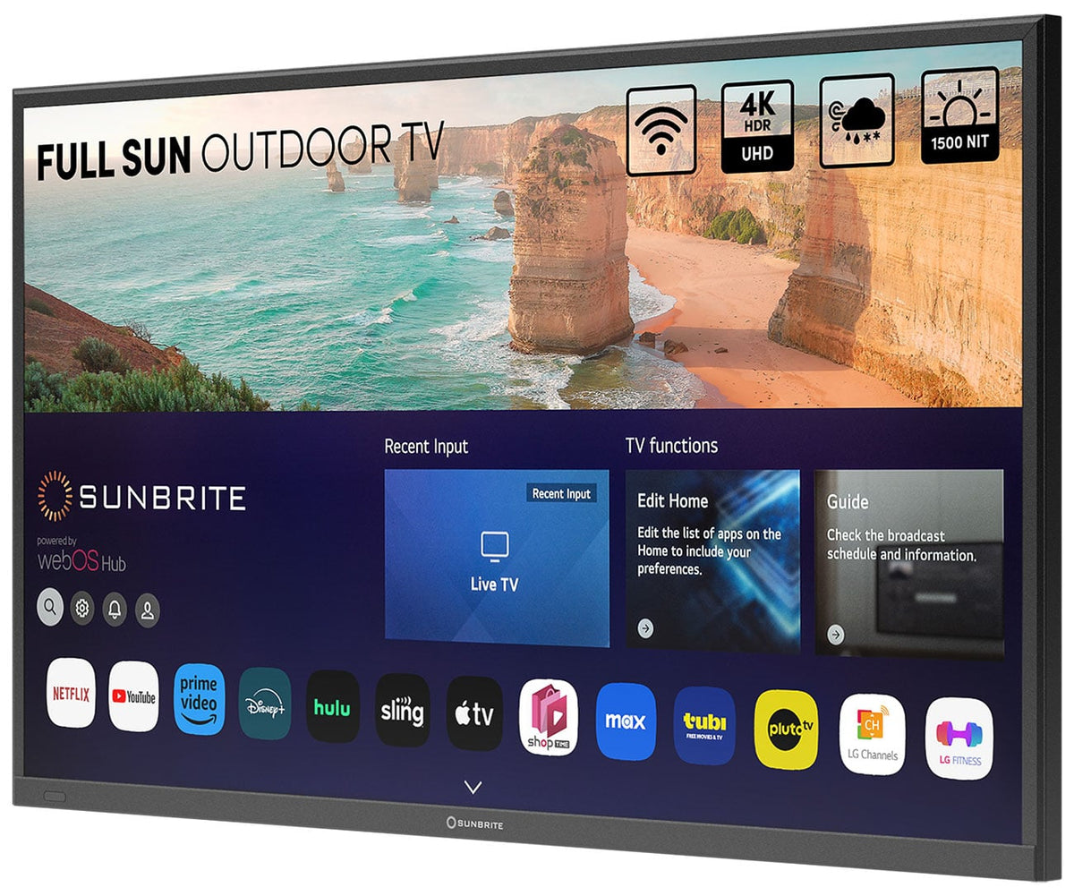 SunBrite Solis Series Outdoor TV 75-Inch Full Sun 4K Smart in Black - SB-FS-75-BL - image 2