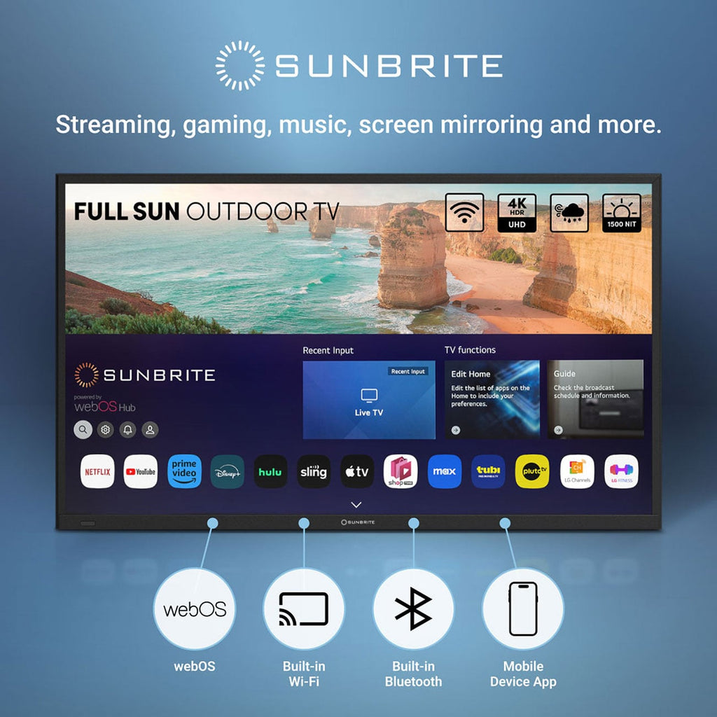 SunBrite Solis Series Outdoor TV 49-Inch Full Sun 4K Smart in Black - SB-FS-49-BL - image 14