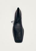 Sway Schwarze Leder-Ballerinas