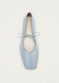 Sway blauwe leren ballerina's