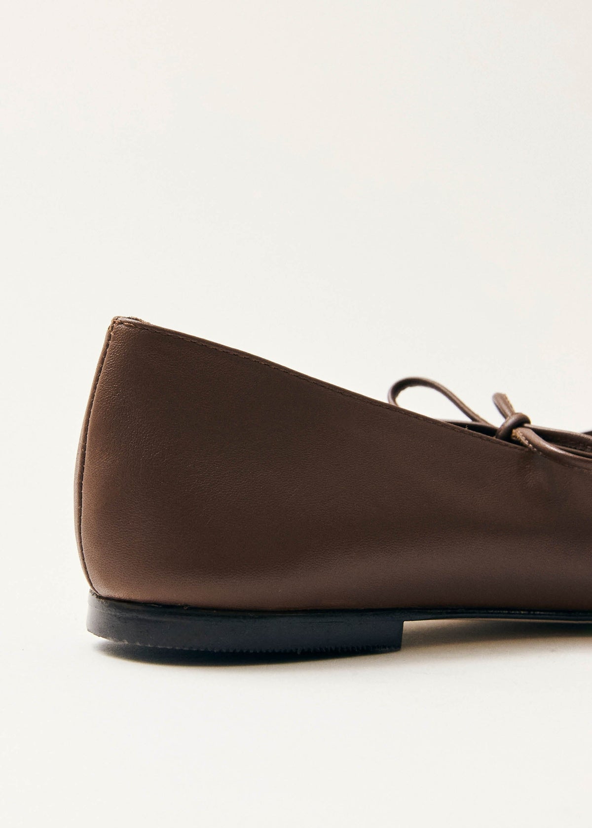 Sway Ballerinas aus kastanienbraunem Leder
