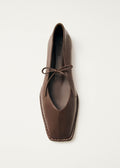 Sway Ballerinas aus kastanienbraunem Leder