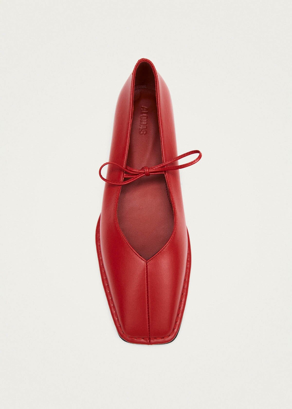 Sway Ballerinas aus rotem Leder
