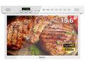 Sylvox Under Cabinet TV 15.6-Inch Smart 1080p with LED Clock Display in White - KT16A0KGGA - image 1