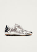 Tb.99 Zilverkleurige Leren Sneakers