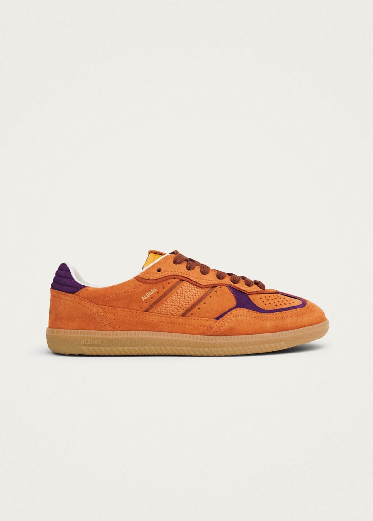 Tb.490 Rife Oranje Leren Sneakers