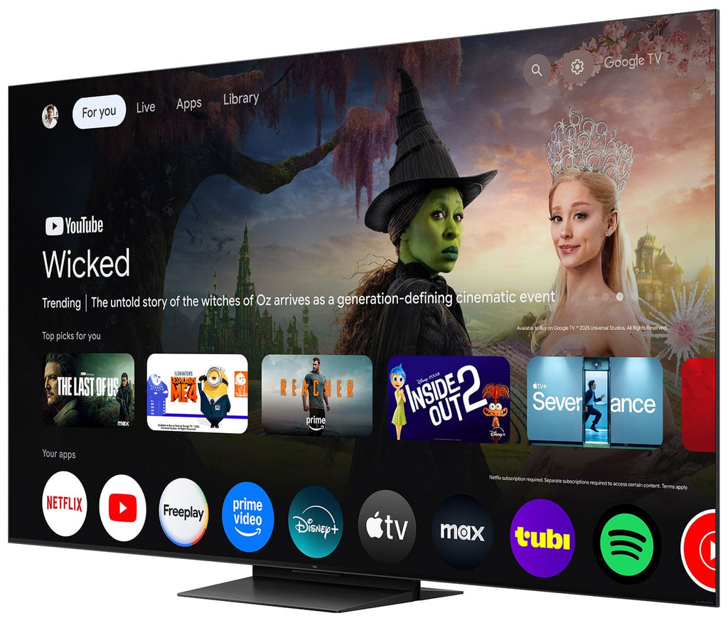 TCL QM7L Series SQD-Mini QLED TV 75-Inch 4K Smart with Google TV in Black - 75QM7L - image 5