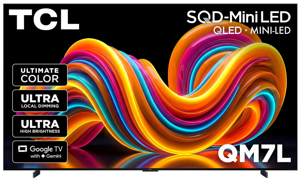 TCL QM7L Series SQD-Mini QLED TV 98-Inch 4K Smart with Google TV in Black - 98QM7L - image 1