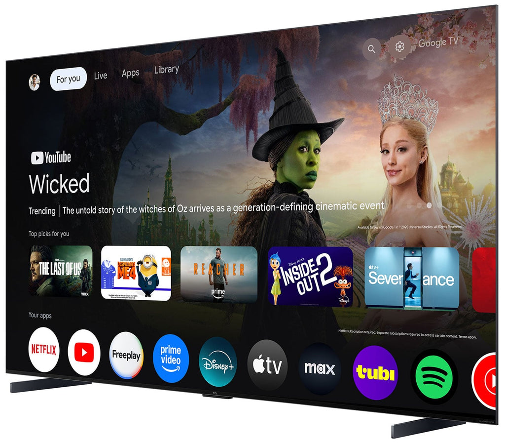 TCL QM7L Series SQD-Mini QLED TV 98-Inch 4K Smart with Google TV in Black - 98QM7L - image 5