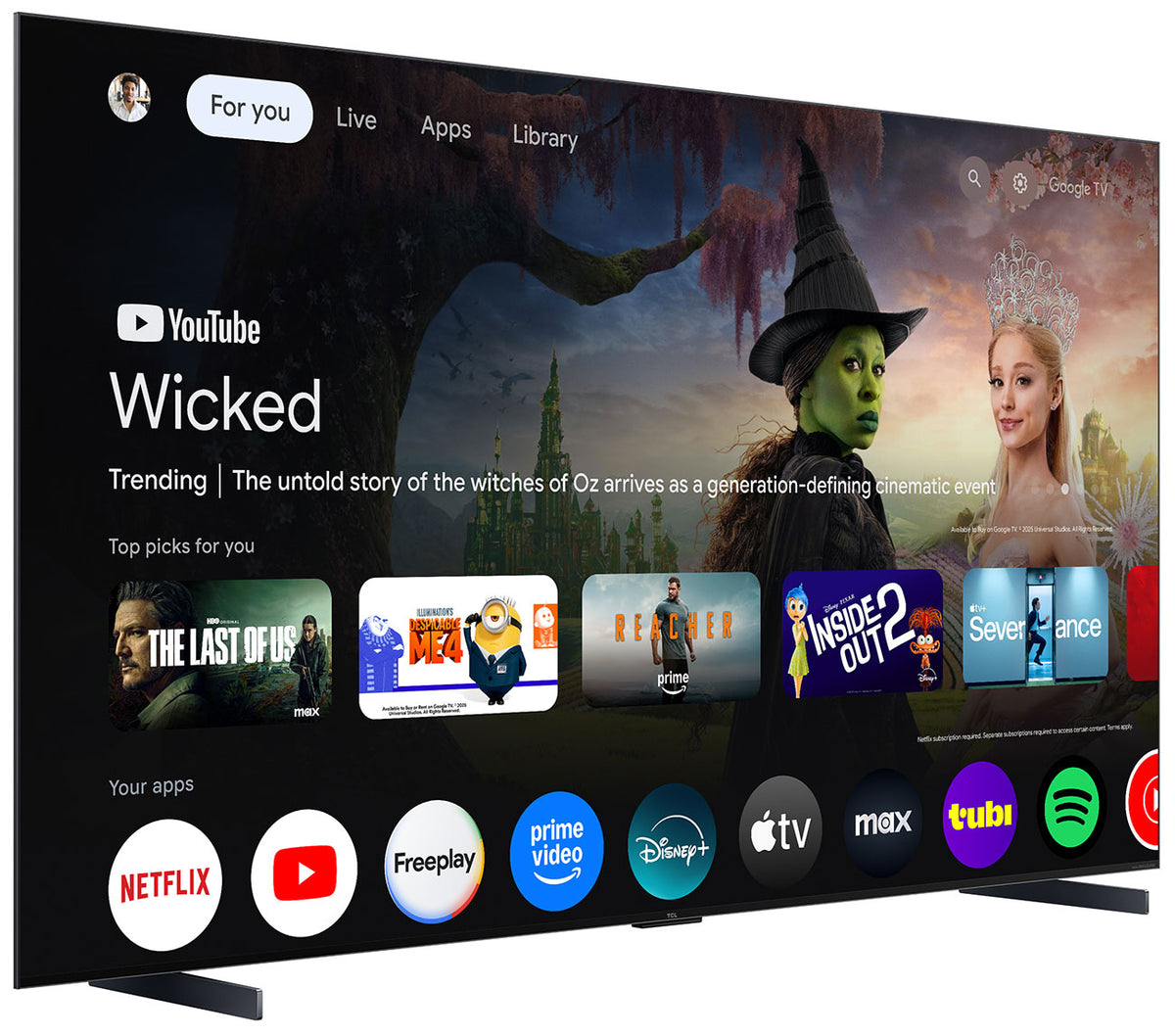 TCL QM7L Series SQD-Mini QLED TV 98-Inch 4K Smart with Google TV in Black - 98QM7L - image 4
