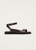 Tebas Brown Leather Sandals
