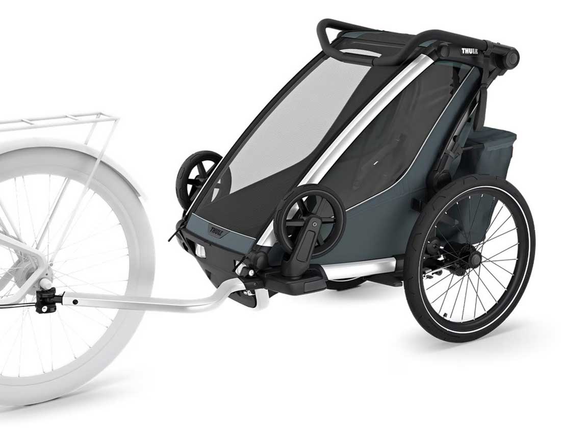 Thule Chariot Cross 2 Single Bike Trailer in Dark Slate - 10201034 - image 2