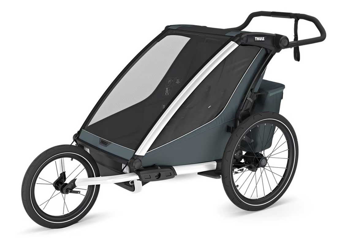 Thule Chariot Cross 2 Double Bike Trailer in Dark Slate - 10201035 - image 5