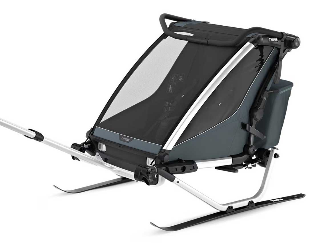 Thule Chariot Cross 2 Double Bike Trailer in Dark Slate - 10201035 - image 6